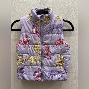 H&M Kids Vest - Purple, Yellow, Pink Tigers Size 6 Twins Girls